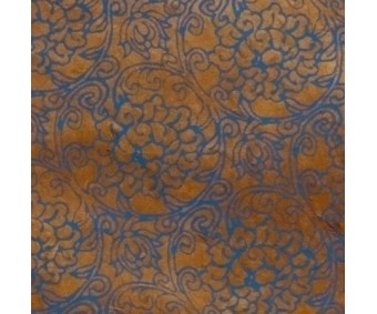 Nepaali paber MUSTRIGA 50x75cm - lootos, sinine-pruun